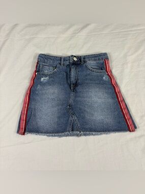 Zara Kids Girl Blue Denim Mini Skirt Size 9